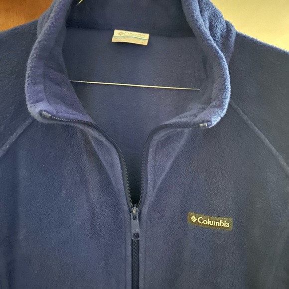 Columbia Jackets & Blazers - Columbia Navy Blue Fleece Full Zip  Jacket